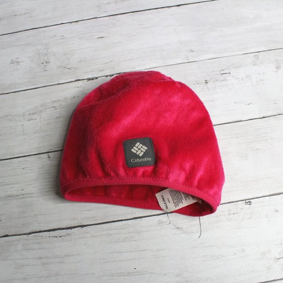 Columbia Girl Winter Beanie Hat Toddler One Size Pink 12 18 24 Months 2T - Picture 1 of 4